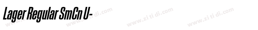 Lager Regular SmCn U字体转换
